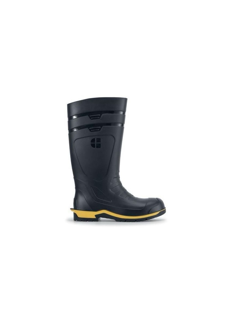 Shoes For Crews Black Tall Slip-Resistant Work Boots (Unisex)